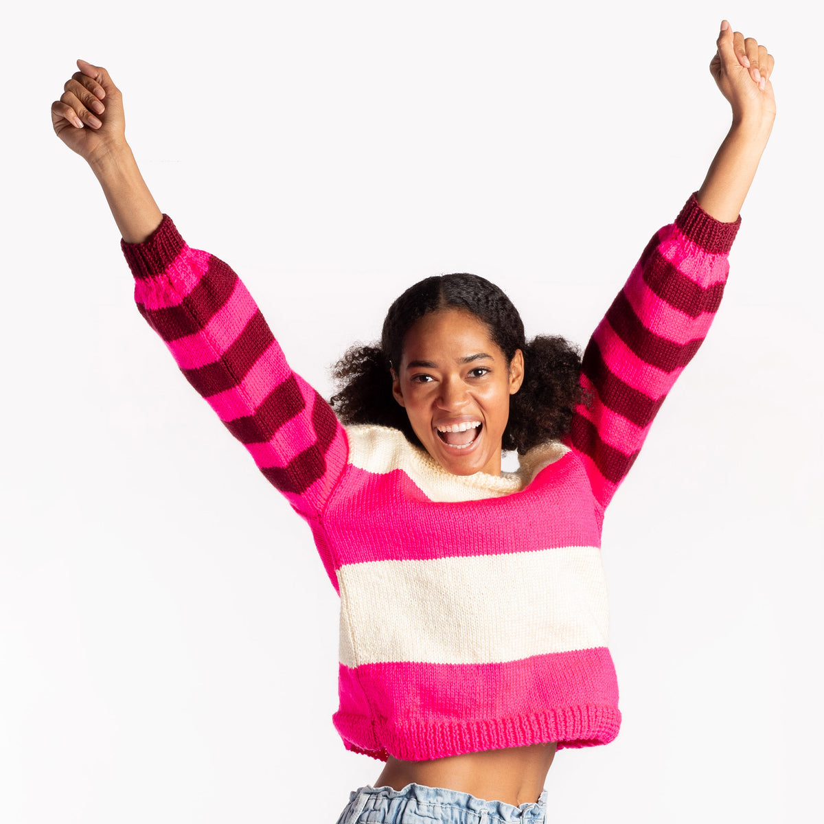 Knit Sweater made in Caron Simply Soft Yarn