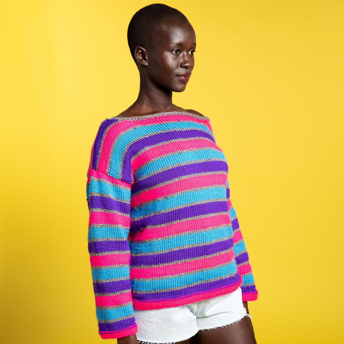 Knit Pullover made in Caron Simply Soft Yarn