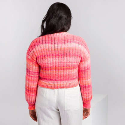Caron Ribbed and Cropped Knit Pullover Caron Ribbed and Cropped Knit Pullover