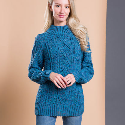 Caron Country Cables Knit Pullover Caron Country Cables Knit Pullover