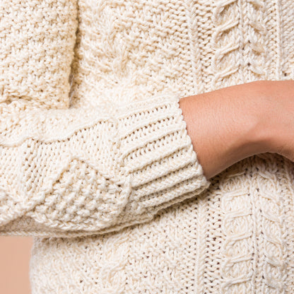 Caron Country Cables Knit Pullover Caron Country Cables Knit Pullover