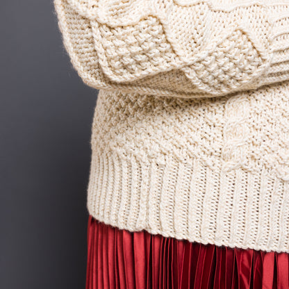 Caron Country Cables Knit Pullover Caron Country Cables Knit Pullover