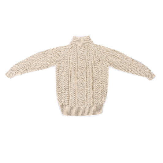 Country Cables Knit Pullover made using Caron yarn