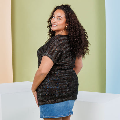 Caron Knit Boxy Tunic Tee Sable