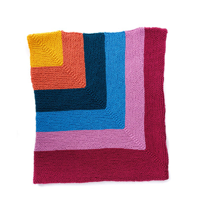 Caron Mitered Angled Knit Vest Version 1