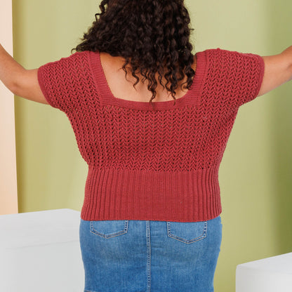 Caron Layering Lace Knit Top Caron Layering Lace Knit Top