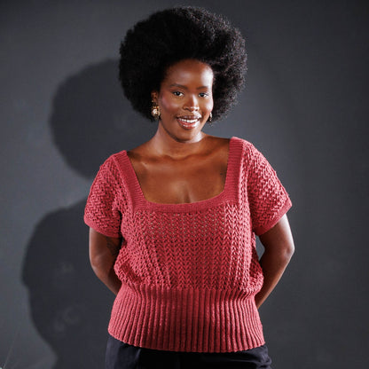 Caron Layering Lace Knit Top Caron Layering Lace Knit Top