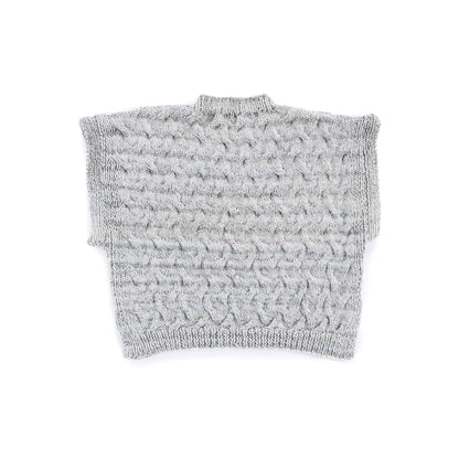 Caron Shadow Cables Knit V-Neck Vest Caron Shadow Cables Knit V-Neck Vest