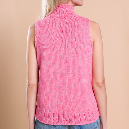 Caron Neck High Knit Vest Caron Neck High Knit Vest