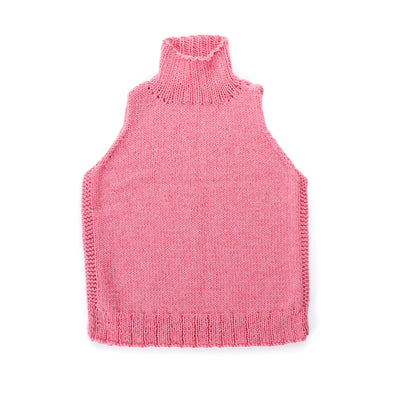 Caron Neck High Knit Vest Caron Neck High Knit Vest