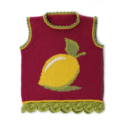 Caron Knit Lemon-y Vest Caron Knit Lemon-y Vest