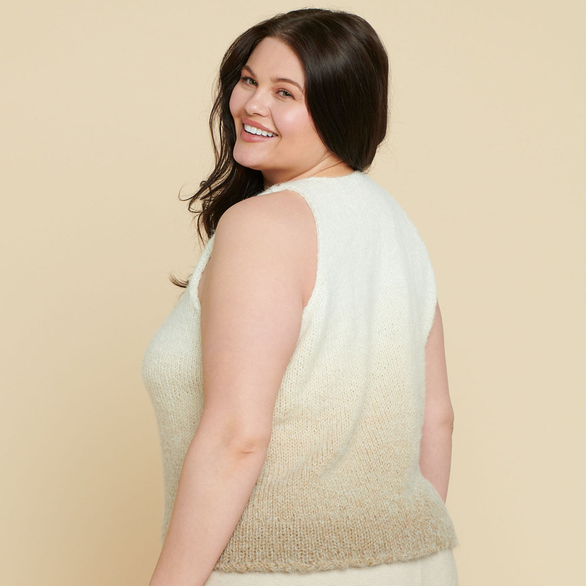 Knit Tank made in Caron Colorama Halo Perfect Phasing Yarn