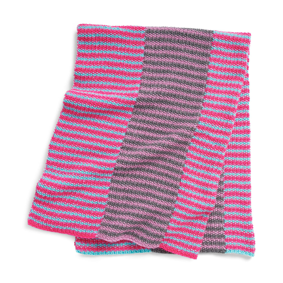 Knit Blanket made in Caron Simply Soft Yarn