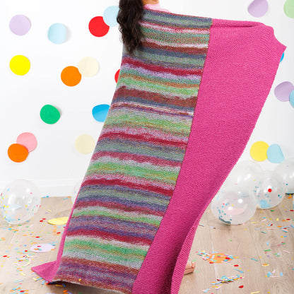 Caron Build-up Garter Strips Knit Blanket Caron Build-up Garter Strips Knit Blanket