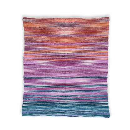Caron Gradation Knit Blanket Caron Gradation Knit Blanket