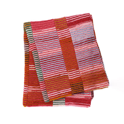 Caron Long and Striping Road Knit Blanket Caron Long and Striping Road Knit Blanket