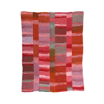 Caron Long and Striping Road Knit Blanket Caron Long and Striping Road Knit Blanket