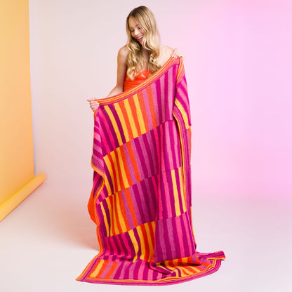 Caron Flowing With It Knit Blanket Caron Flowing With It Knit Blanket