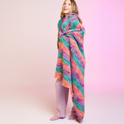 Caron Slipstream Knit Blanket Caron Slipstream Knit Blanket