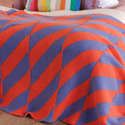 Caron Electric Feel Knit Blanket Caron Electric Feel Knit Blanket