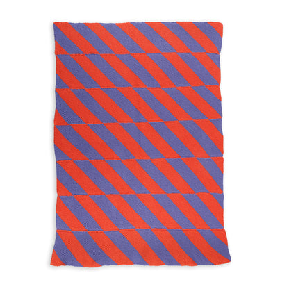 Caron Electric Feel Knit Blanket Caron Electric Feel Knit Blanket