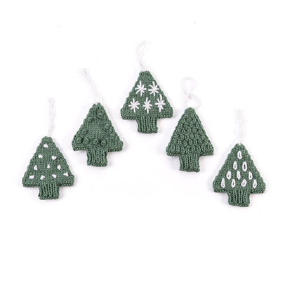Caron Knit Tree Ornaments Caron Knit Tree Ornaments