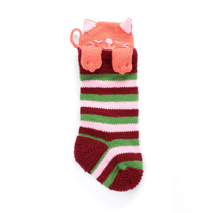 Caron Knit Meowy Christmas Stocking Caron Knit Meowy Christmas Stocking