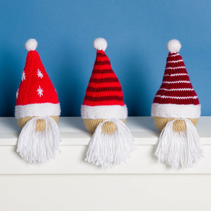 Caron Knit Trio of Marching Gnomes Caron Knit Trio of Marching Gnomes