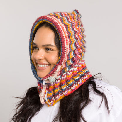 Caron Double Brioche Stitch Knit Hood Caron Double Brioche Stitch Knit Hood