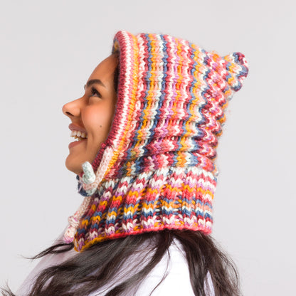 Caron Double Brioche Stitch Knit Hood Caron Double Brioche Stitch Knit Hood