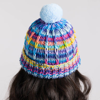 Caron Ridged Stripes Knit Hat Caron Ridged Stripes Knit Hat