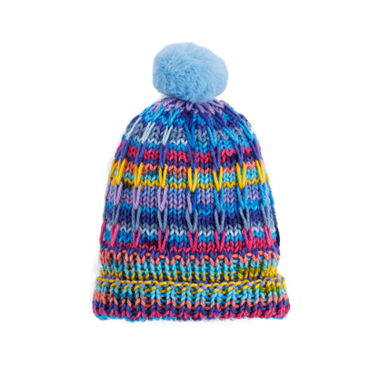 Caron Ridged Stripes Knit Hat Caron Ridged Stripes Knit Hat