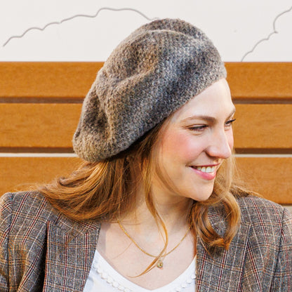 Caron Cool Time Knit Beret Caron Cool Time Knit Beret