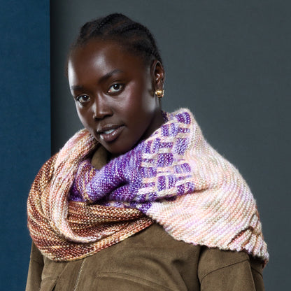 Caron Radiant Rise Knit Shawl Caron Radiant Rise Knit Shawl