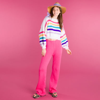 Caron Dropped & Cropped Knit Pullover Caron Dropped & Cropped Knit Pullover