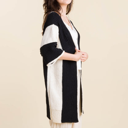 Caron Knit Contrast Cardigan Caron Knit Contrast Cardigan