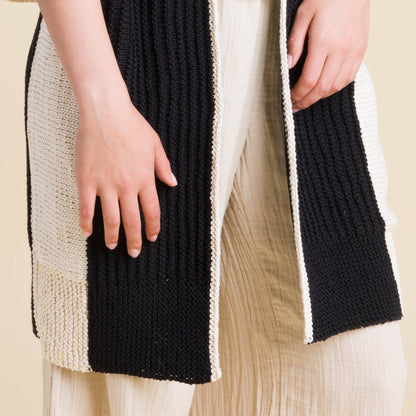 Caron Knit Contrast Cardigan Caron Knit Contrast Cardigan