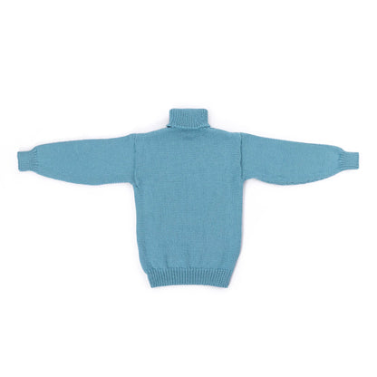 Caron Knit Cabled Pullover Moonstone