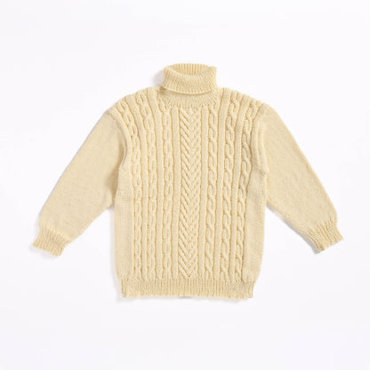 Caron Knit Cabled Pullover Aran