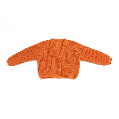 Caron Shake It Up Rib Knit Cardigan Mandarin