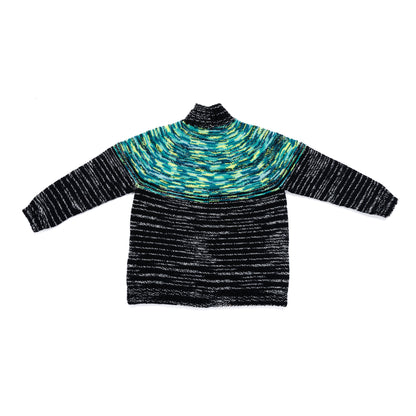 Caron Smash Colors Knit Yoke Sweater Caron Smash Colors Knit Yoke Sweater