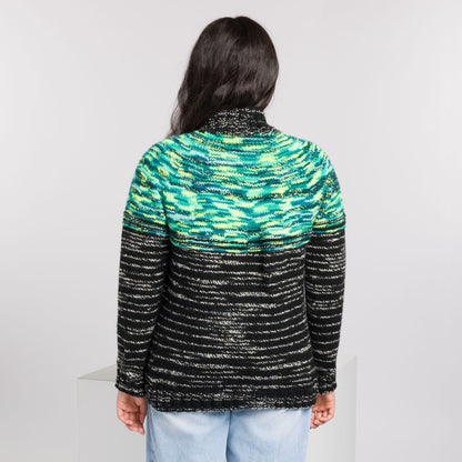 Caron Smash Colors Knit Yoke Sweater Caron Smash Colors Knit Yoke Sweater