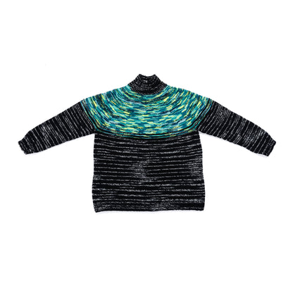 Caron Smash Colors Knit Yoke Sweater Caron Smash Colors Knit Yoke Sweater