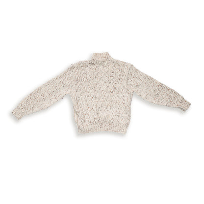 Caron Floral Medallions Knit Pullover Caron Floral Medallions Knit Pullover