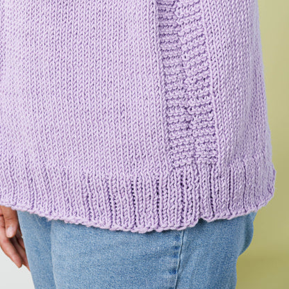 Caron Simply Me Knit Mockneck Vest Dusted Lilac