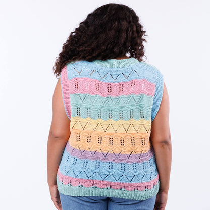 Caron Lacy Knit Vest Caron Lacy Knit Vest