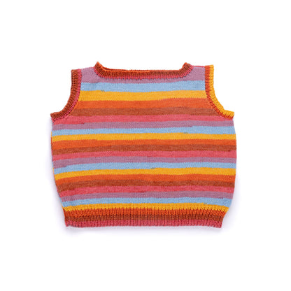 Caron Knit Striped Right Vest Caron Knit Striped Right Vest