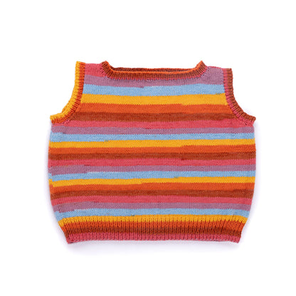 Caron Knit Striped Right Vest Caron Knit Striped Right Vest