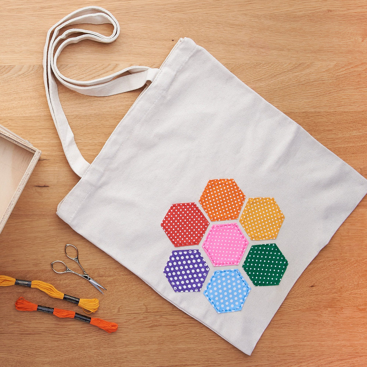 Sewing Tote Bag made in Coats & Clark All Purpose Thread