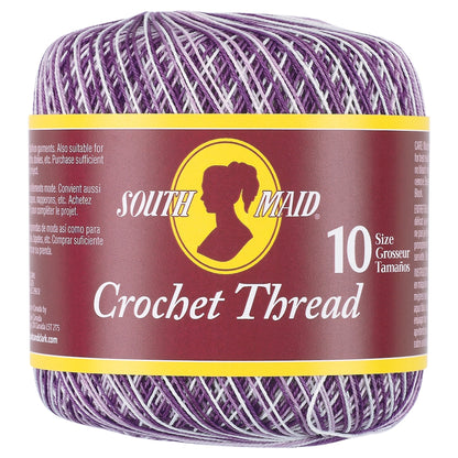 South Maid Crochet Thread, Size 10 - Clearance Items Shaded Purples
